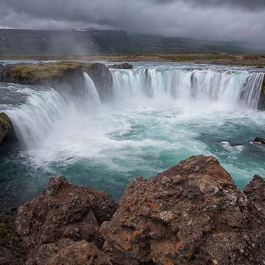 Goðafoss waterfall in North Iceland